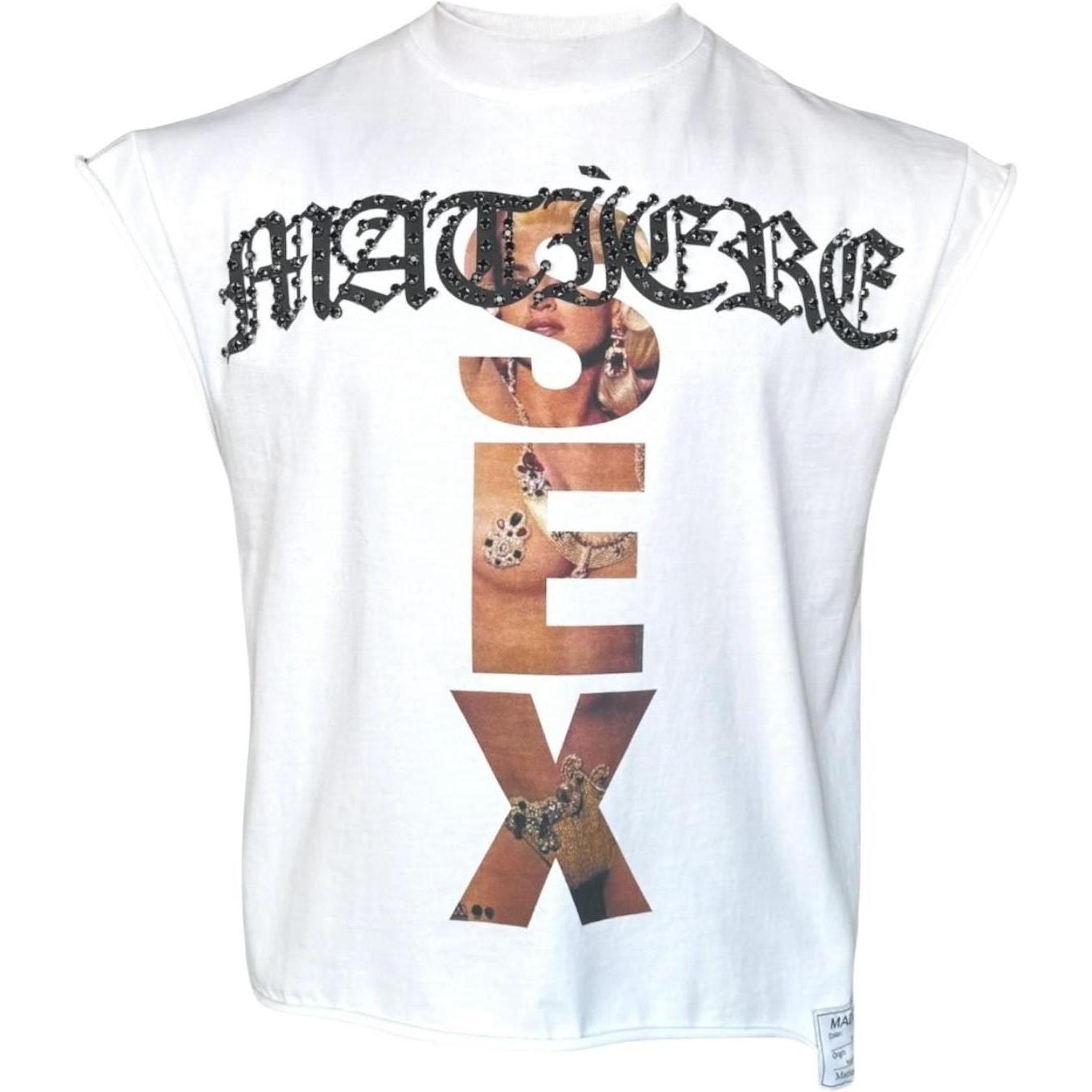Matière de Désirs Madonna Cutoff T-Shirt White