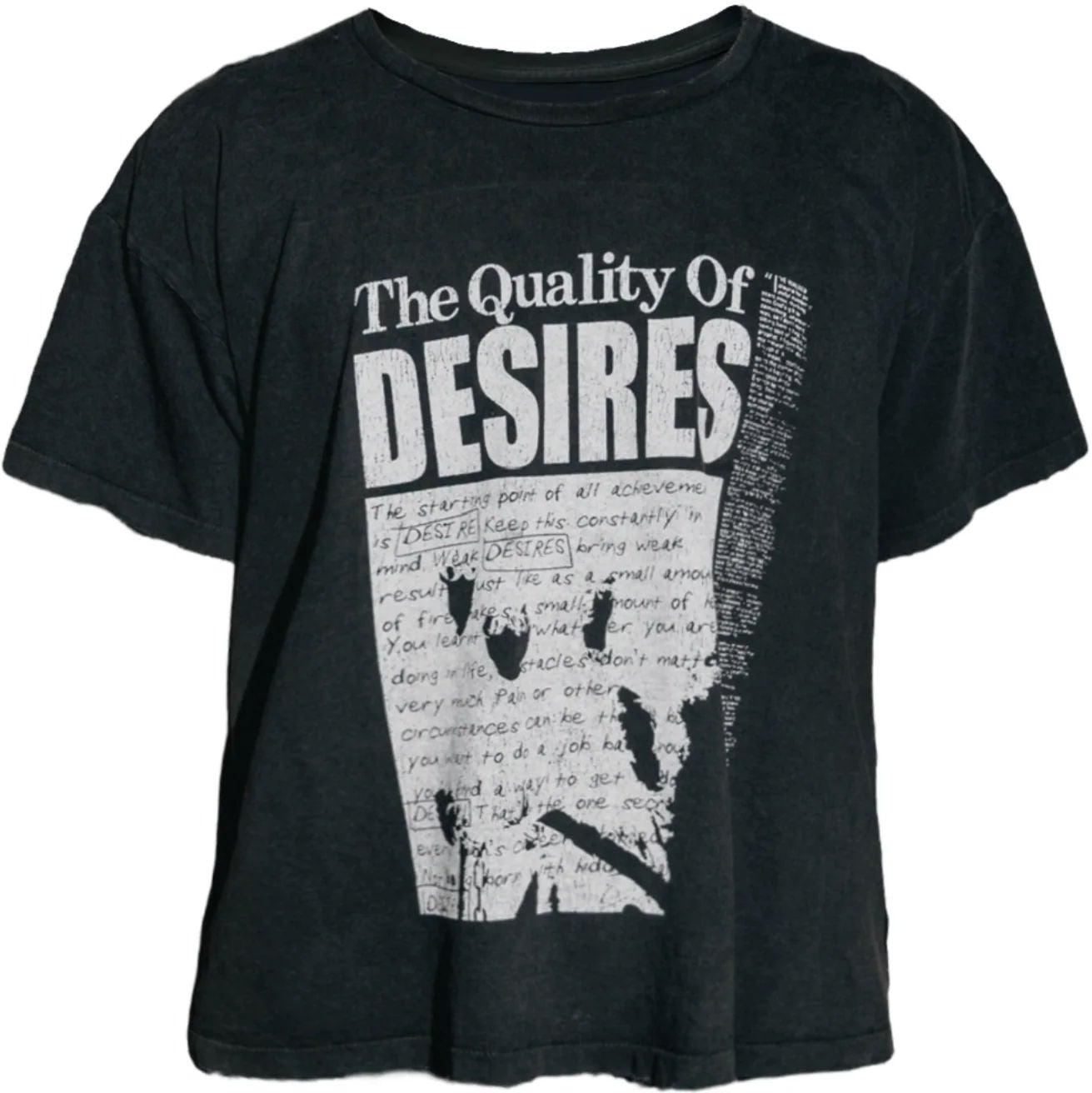 Matière de Désirs Quality of Desires T-Shirt Faded Black