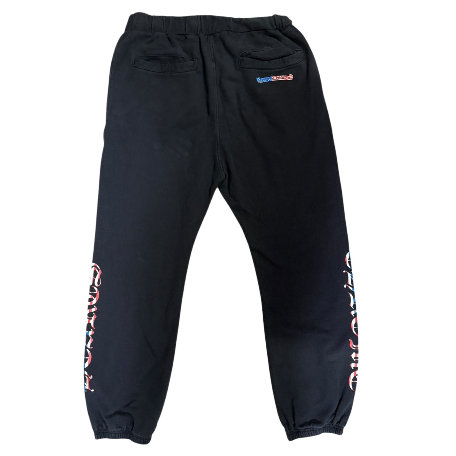 Matty Boy Black USA Flag Script Logo Sweatpants