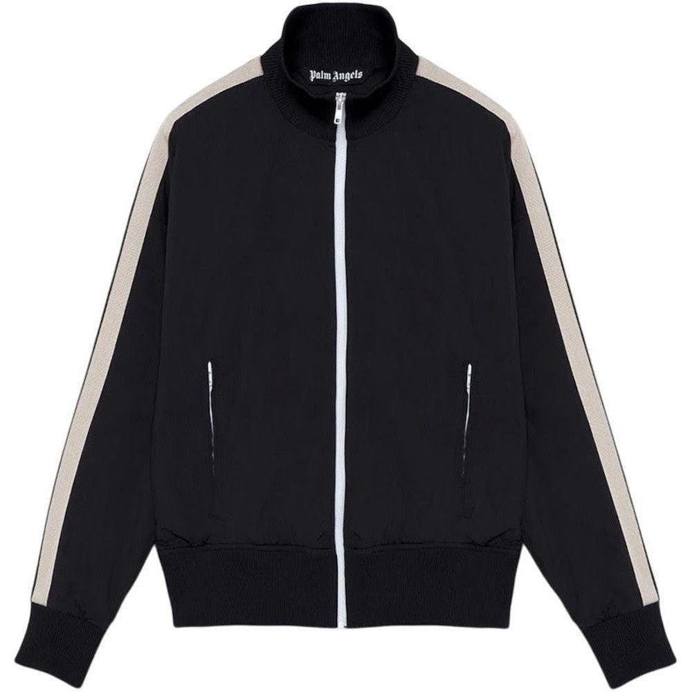 Palm Angels Curved Logo Track Jacket Black/White