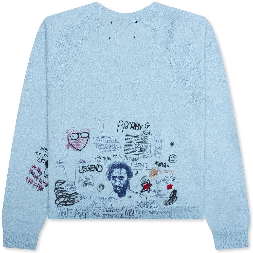 Paly Hollywood Booze Crooze Knit Sweater Baby Blue