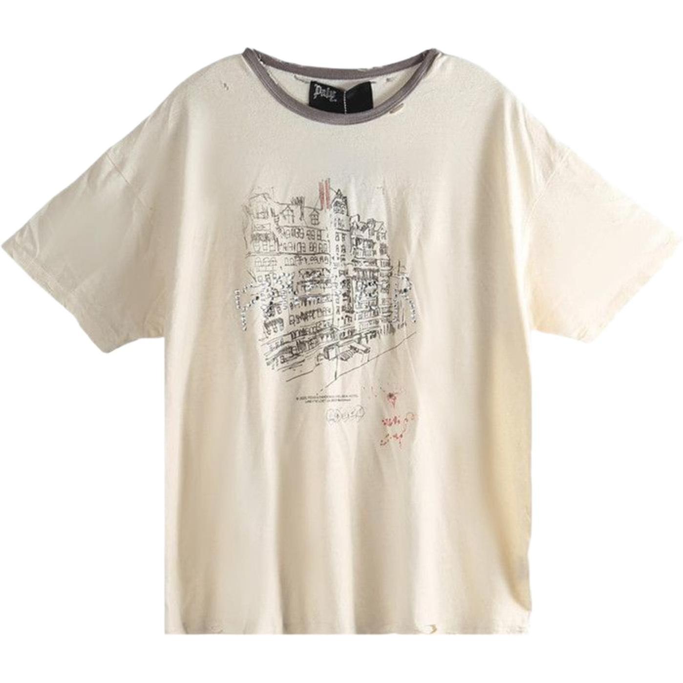 Paly Hollywood Chelseay Hotel Tee 'Vintage Cream'