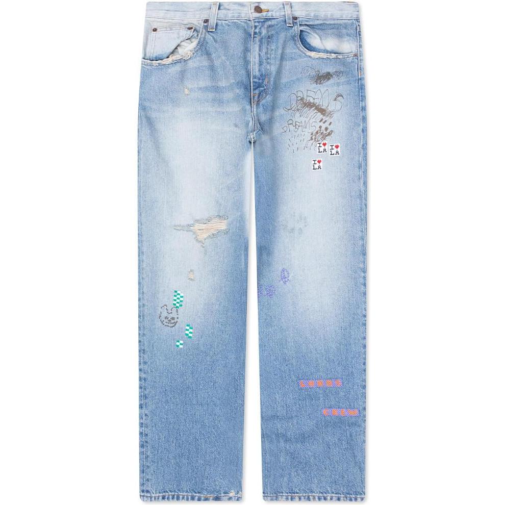 Paly Hollywood Lucky Jeans Light Wash Blue
