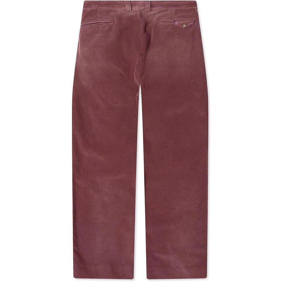 Paly Hollywood Synanon Corduroy Pleated Pants Burgundy