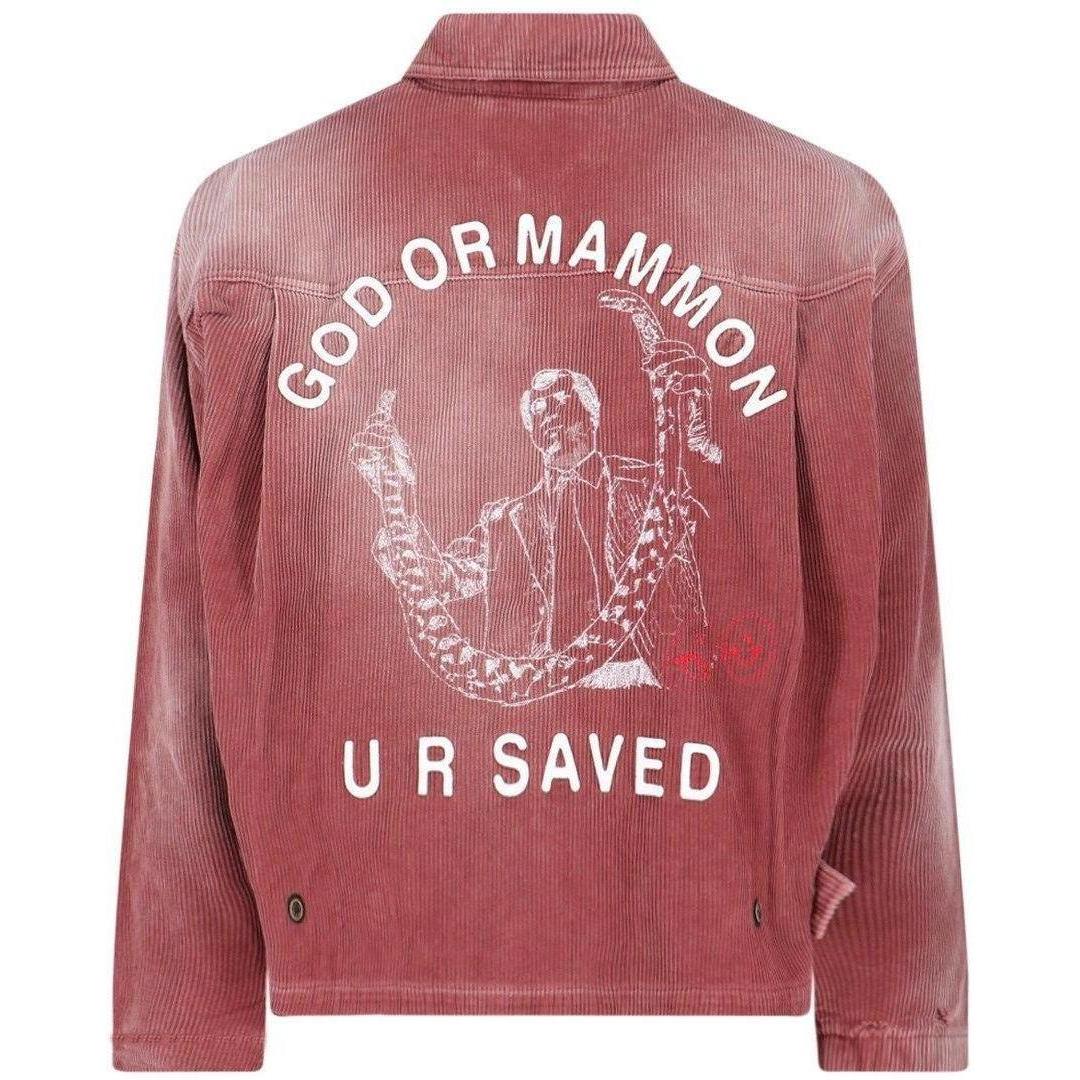 Paly Hollywood Synanon Corduroy Work Jacket Burgundy