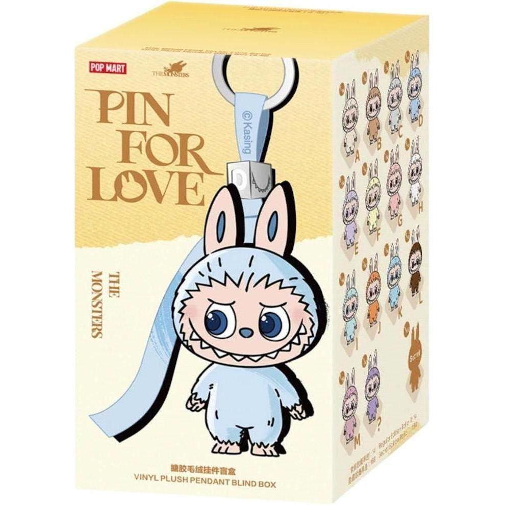 Pop Mart Labubu The Monsters Pin for Love Series Vinyl Plush Pendant (A-M) Single Blind Box