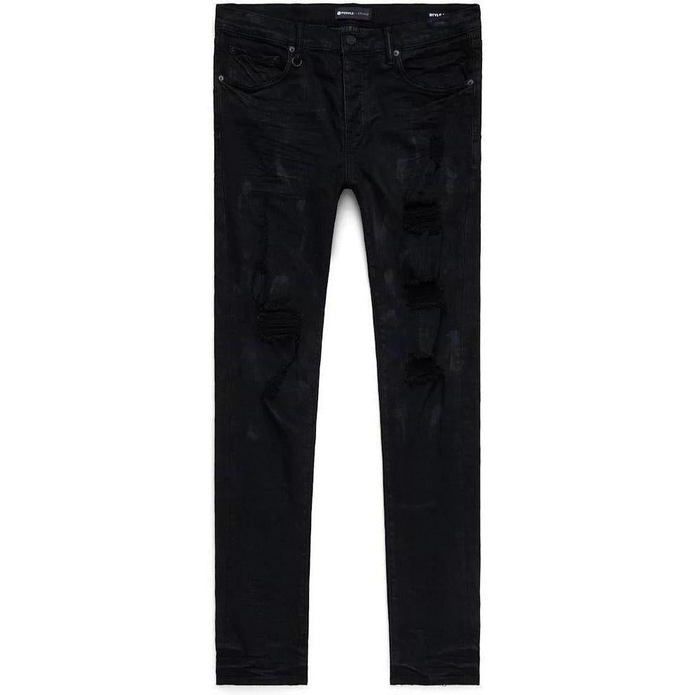 Purple Brand Black Oil Spill Jean Black