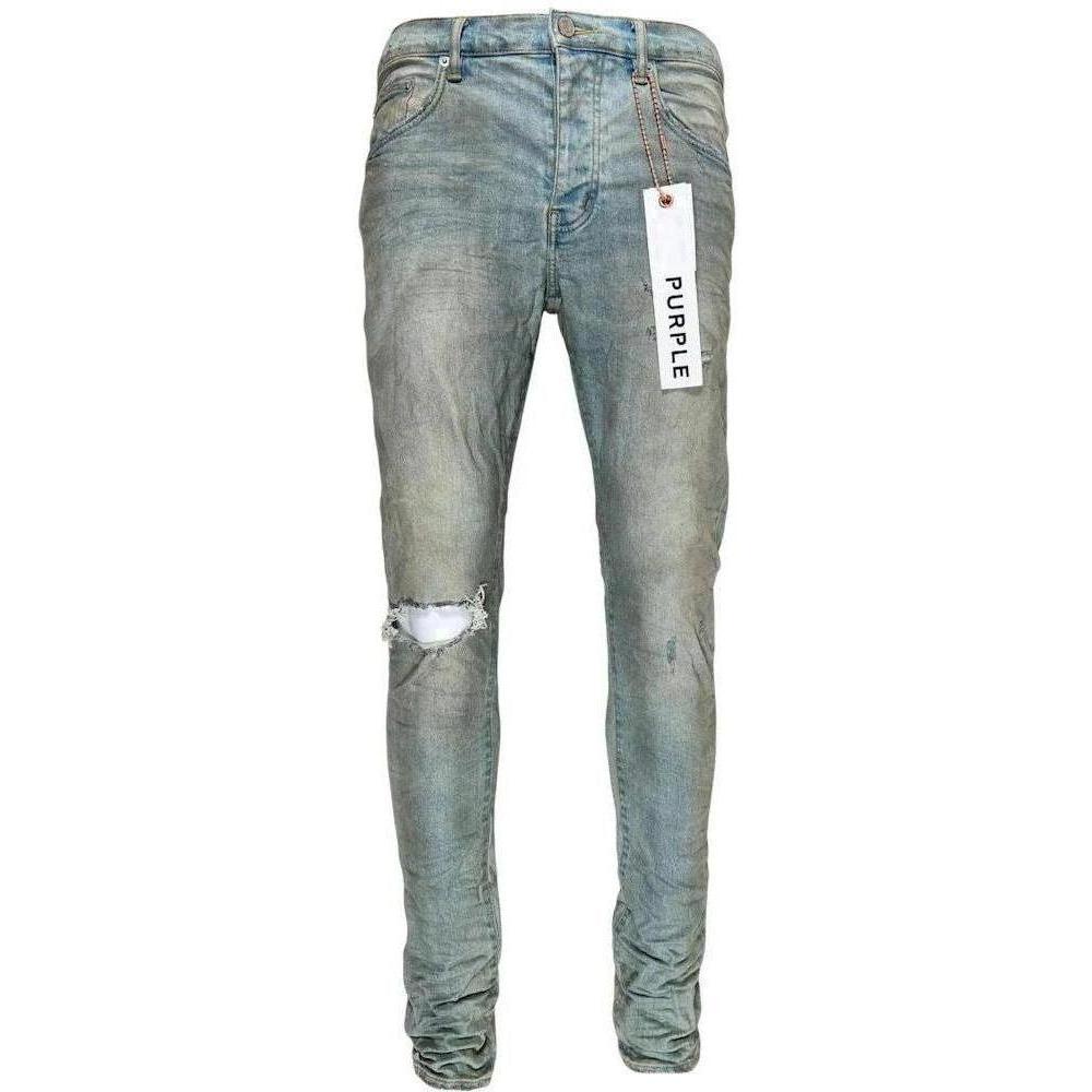 Purple Brand Light Dirty Wax Jeans Light Indigo