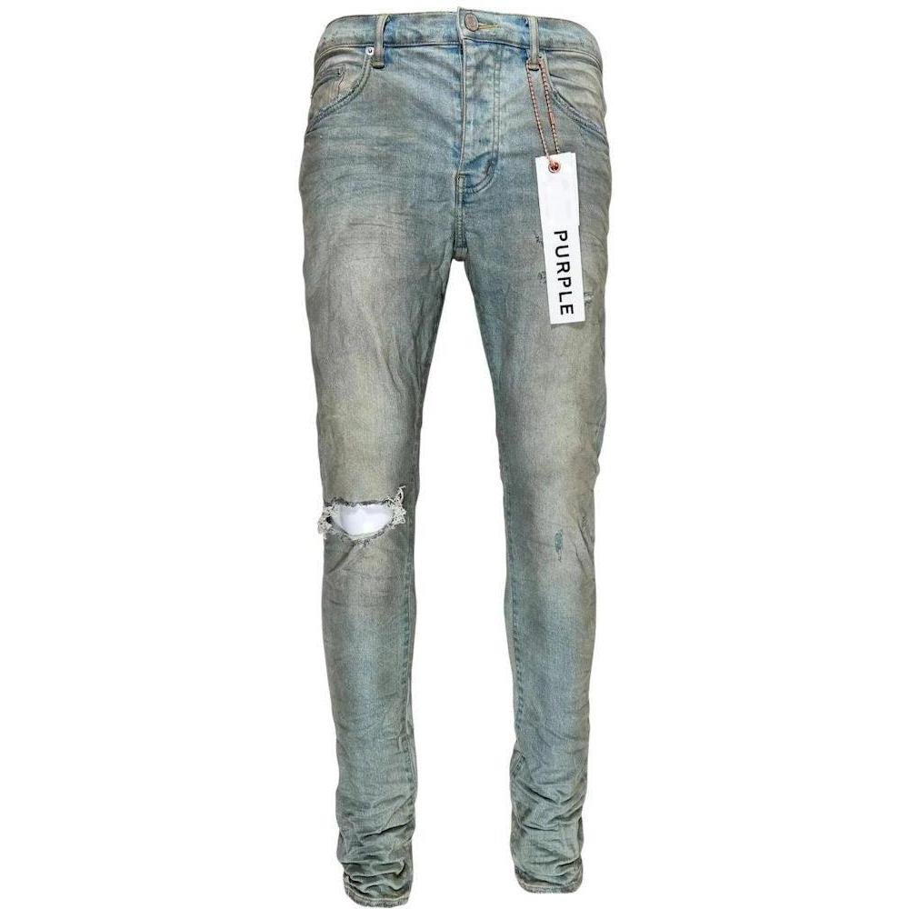 Purple Brand Light Dirty Wax Jeans Light Indigo