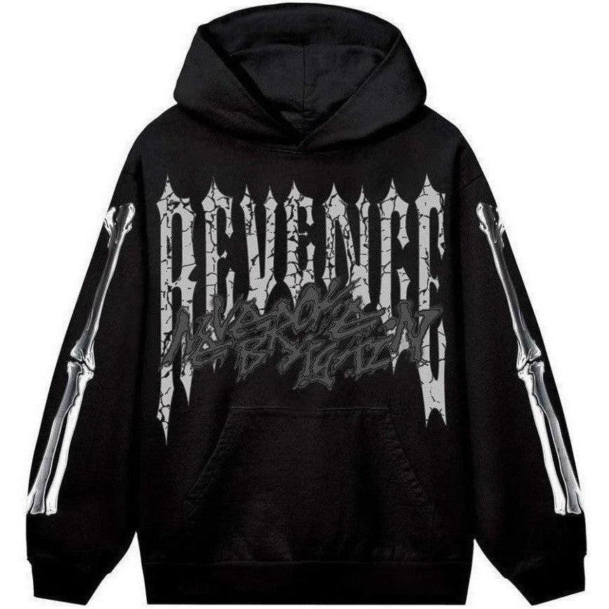 Revenge Chromed Out Hoodie Black