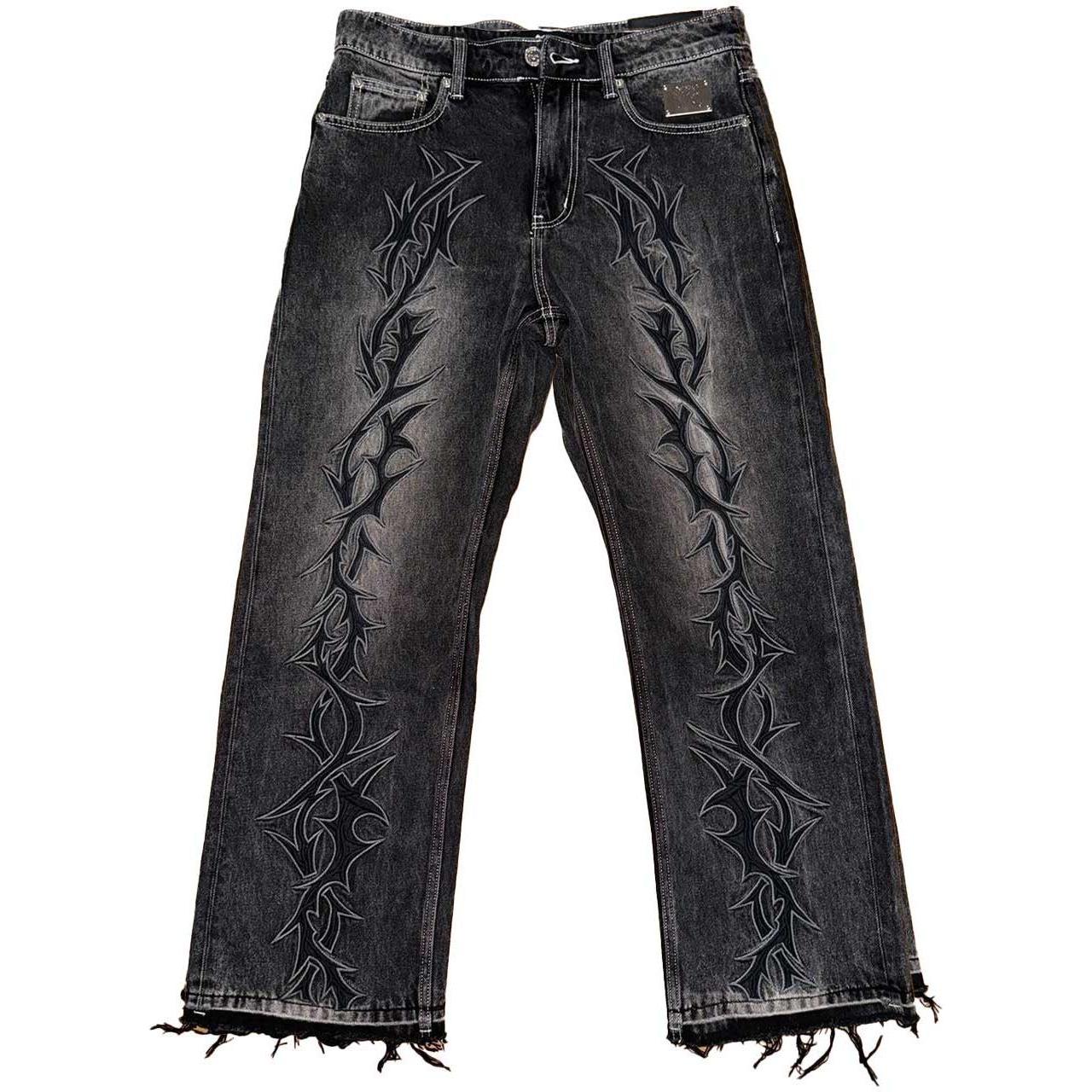 Revenge Thorn Denim Pant Black