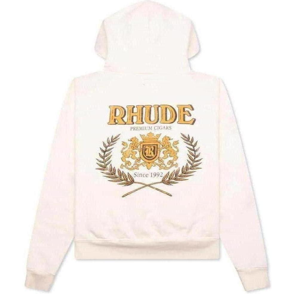 Rhude Cresta Cigar Hoodie Vintage White