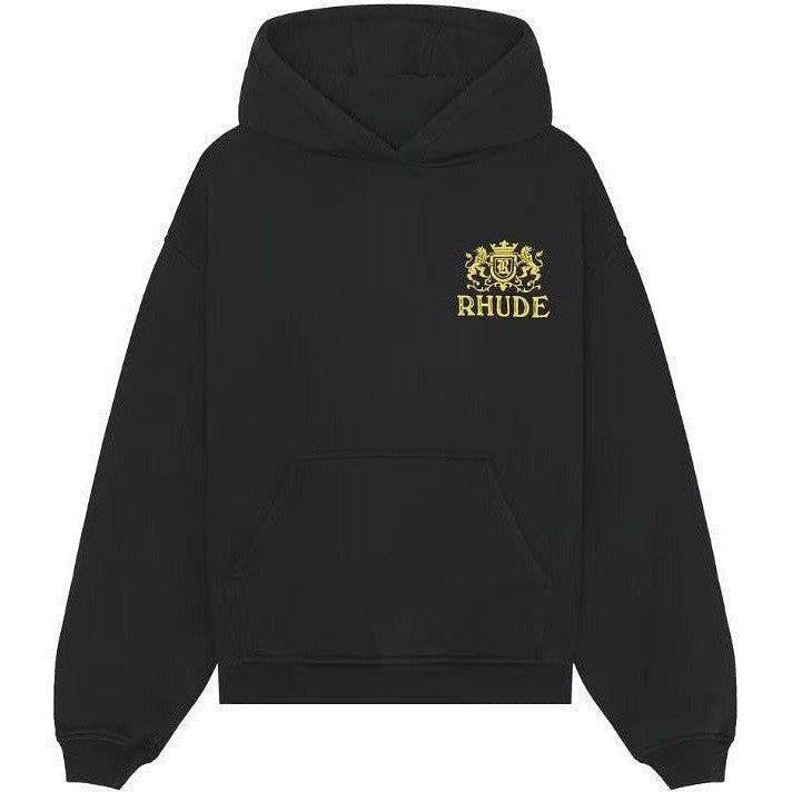 Rhude Cresta Hoodie Black Yellow
