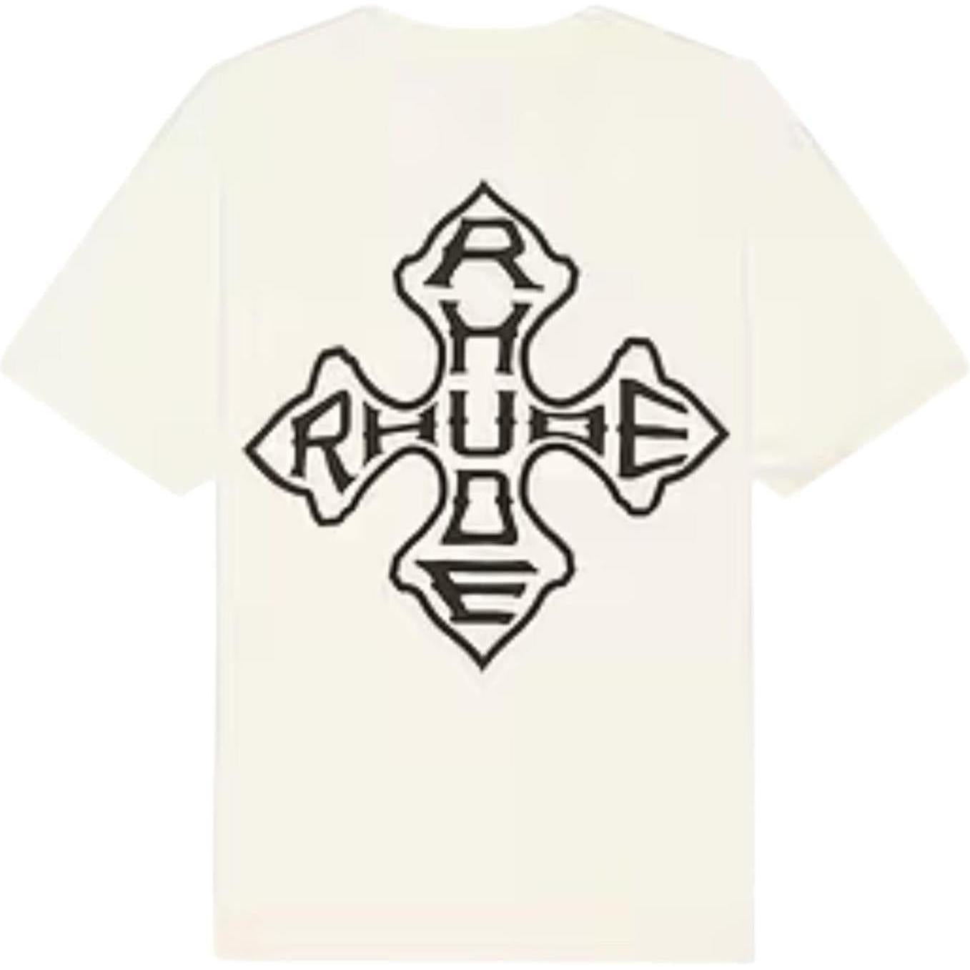 Rhude Cross Logo Tee White