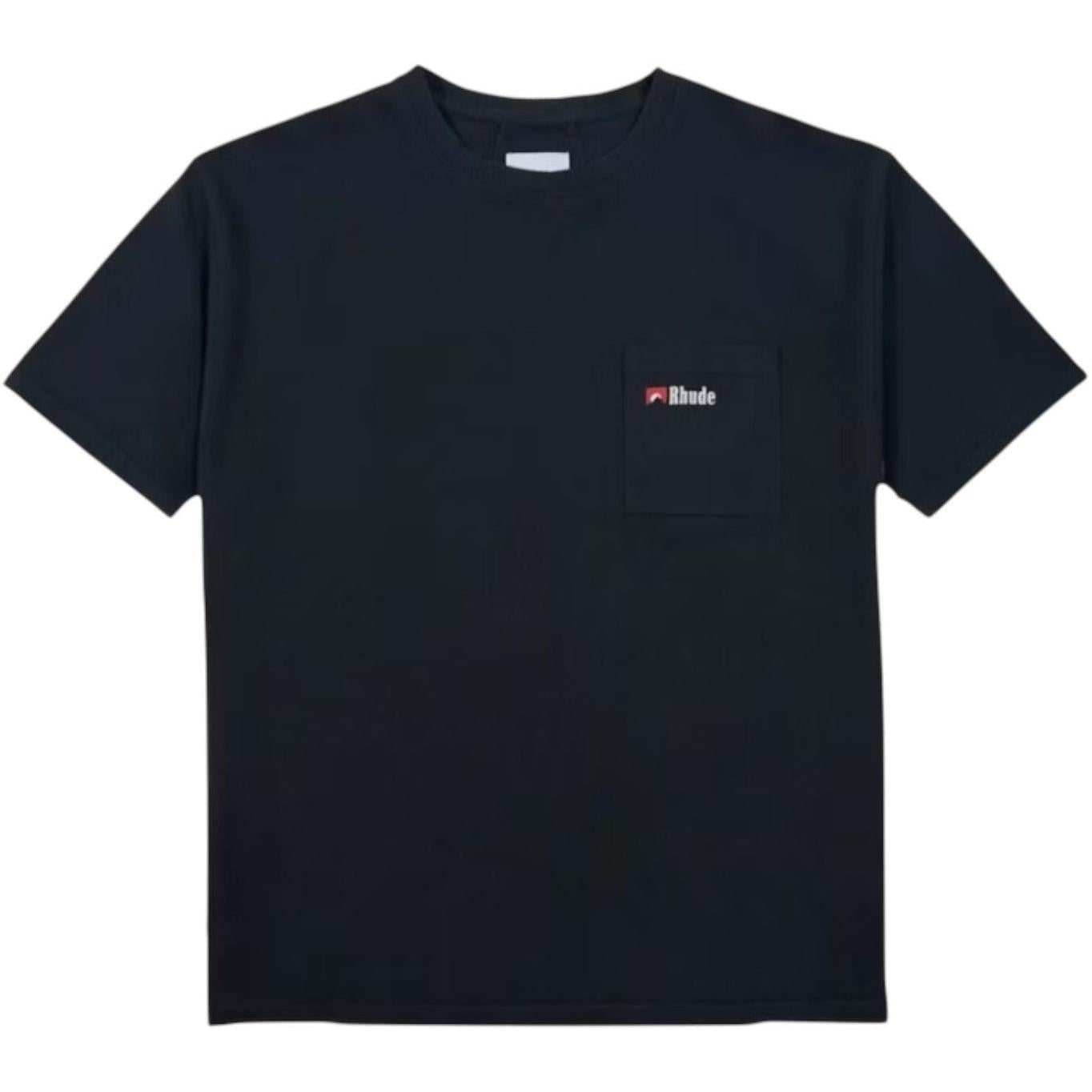 Rhude Moonlight Wolf Pocket Tee Black/White/Red