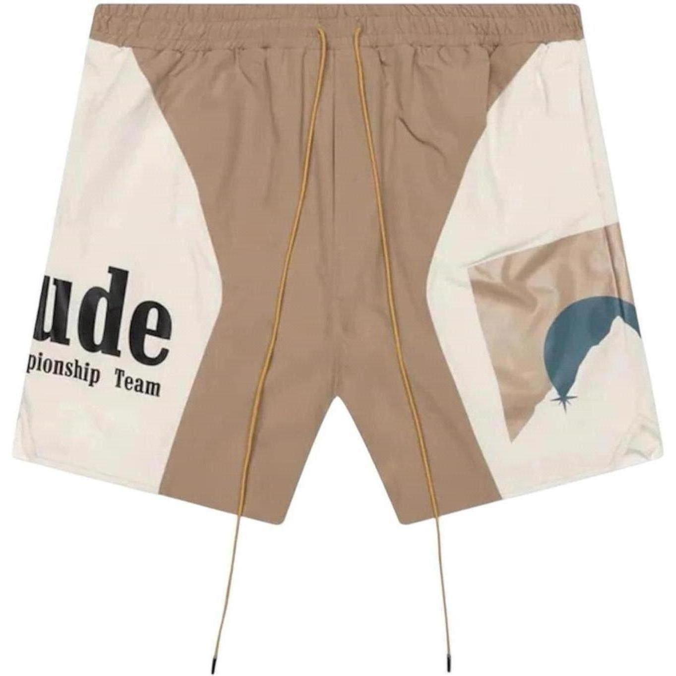 Rhude Senna Flight Shorts Tan/Cream