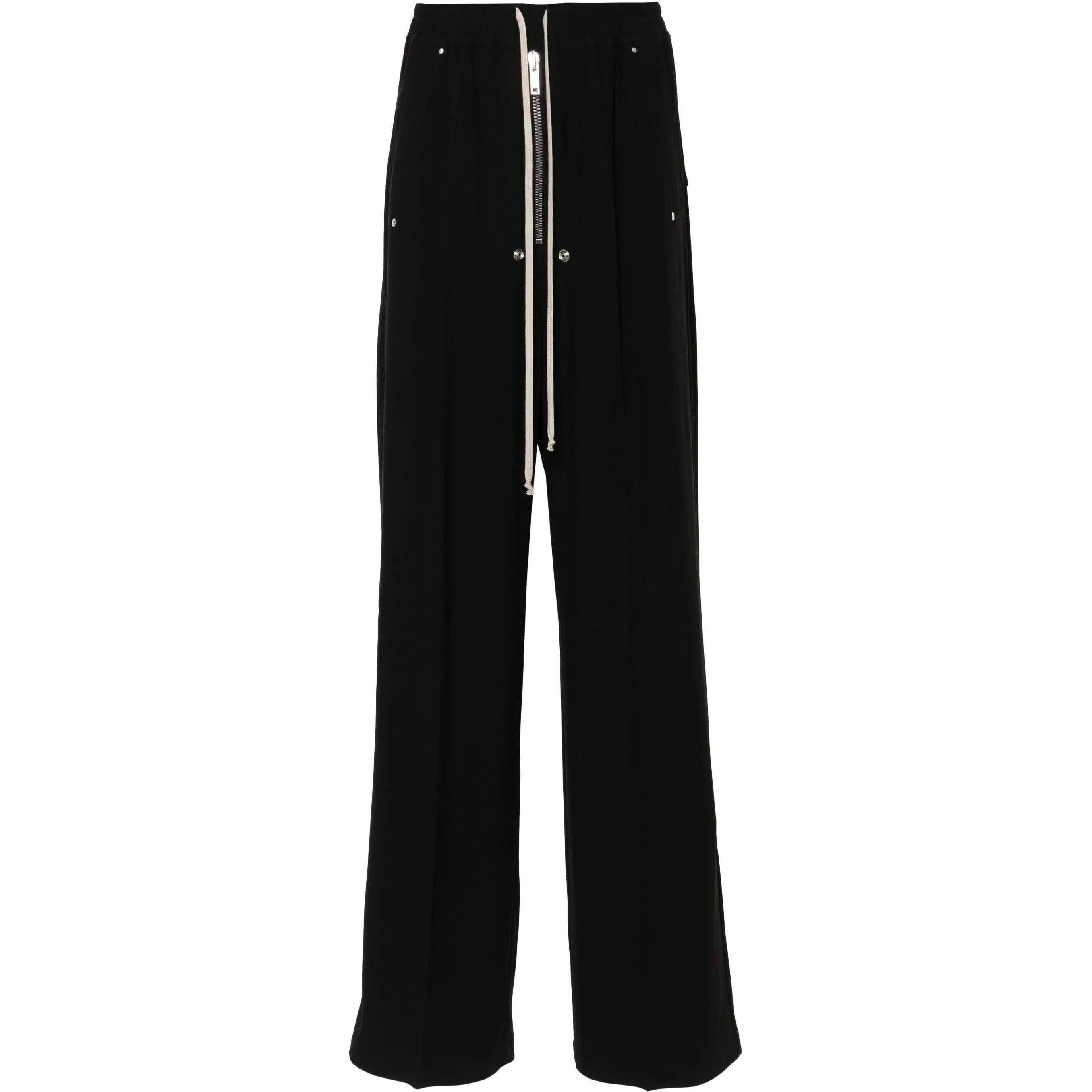 Rick Owens Bela Wide Leg Trouser Pants Black