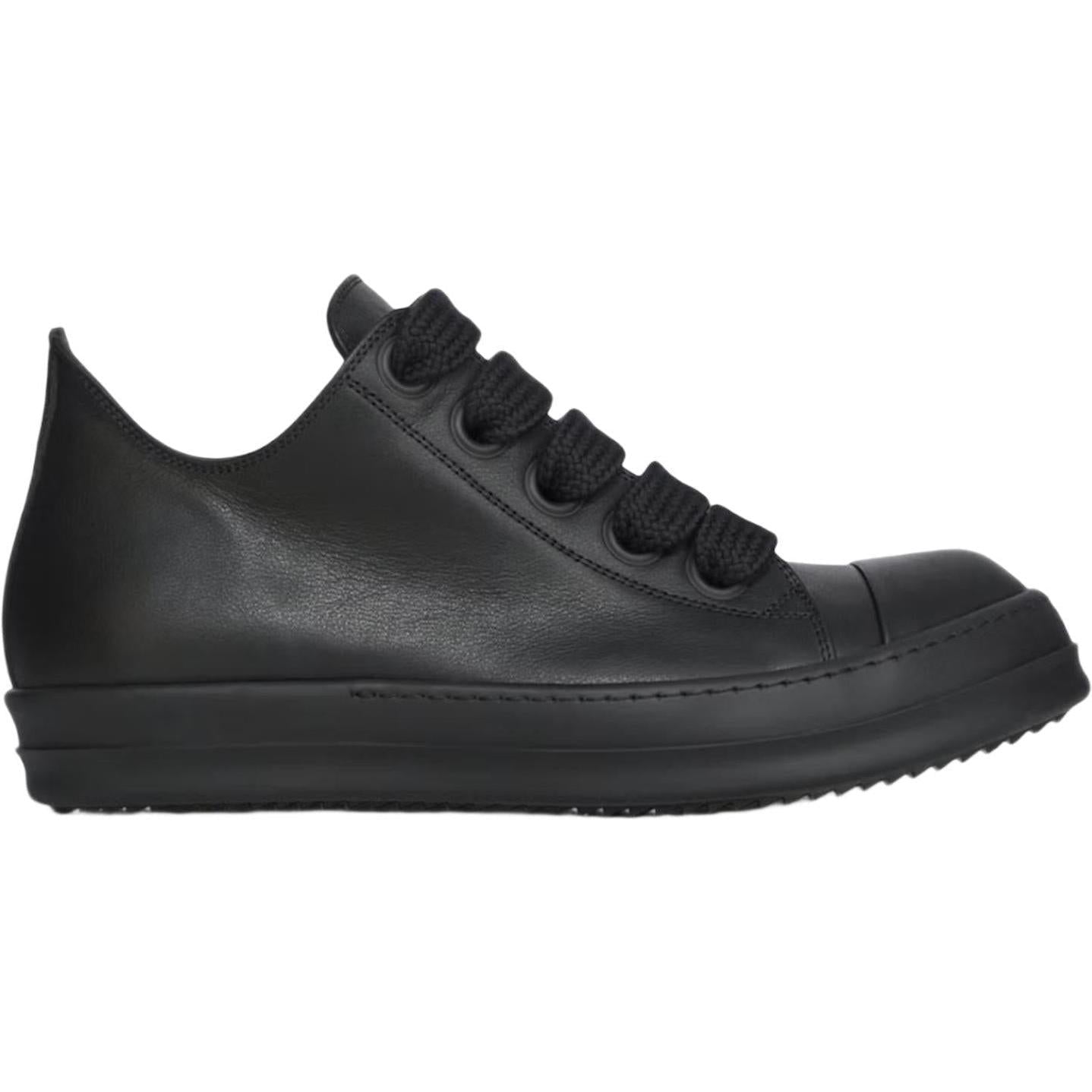 Rick Owens Concordians Jumbo Laced Low All Black