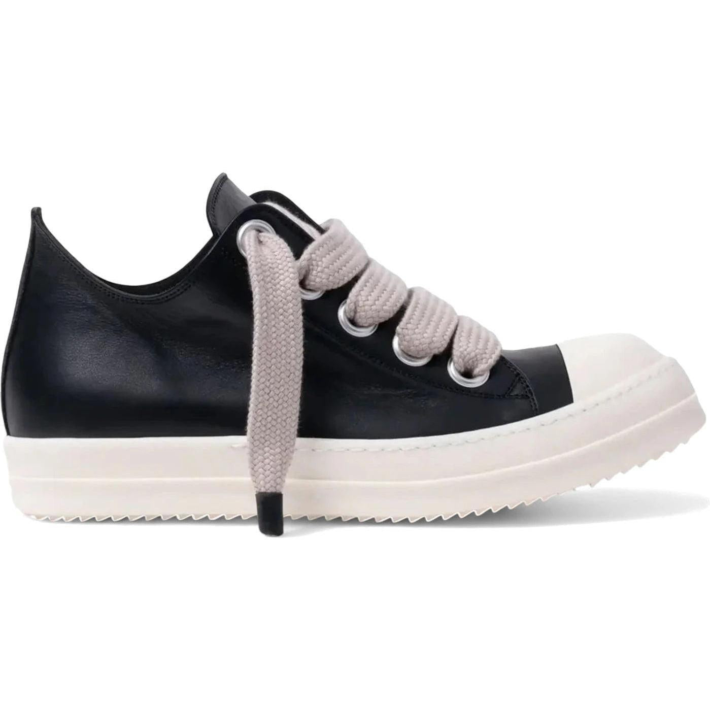 Rick Owens Concordians Jumbo Laced Low Black Milk