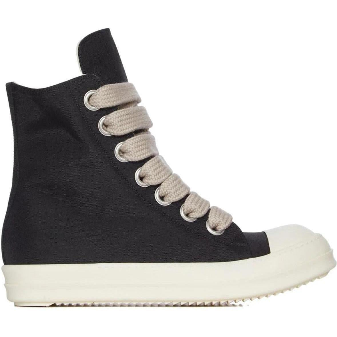 Rick Owens DRKSHDW Concordians Jumbo Lace High Black Milk Nylon Canvas