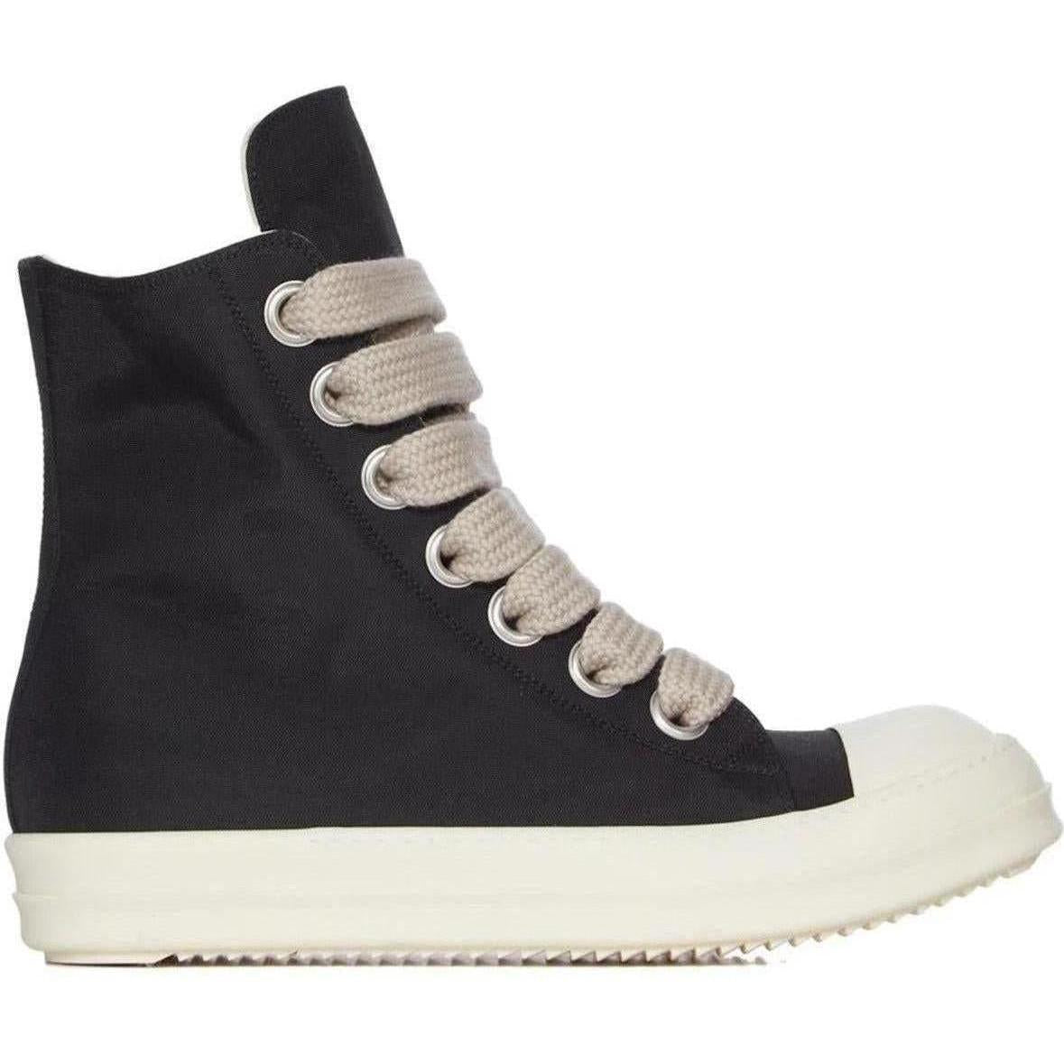 Rick Owens DRKSHDW Concordians Jumbo Lace High Black Milk Nylon Canvas