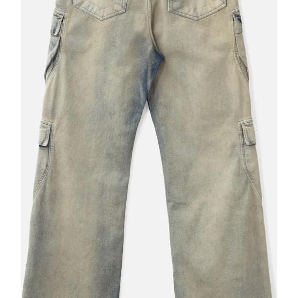 Rick Owens DRKSHDW Double Cargo Jeans Acid Wash