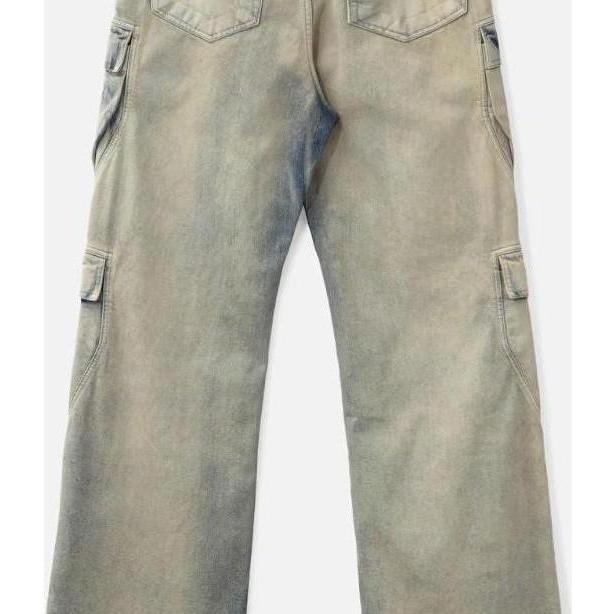 Rick Owens DRKSHDW Double Cargo Jeans Acid Wash