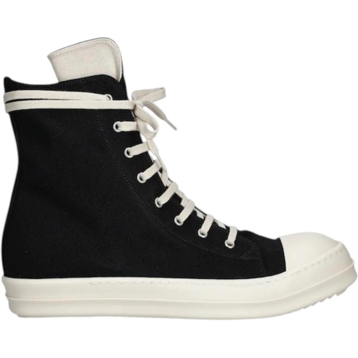 Rick Owens DRKSHDW High Top Black Milk