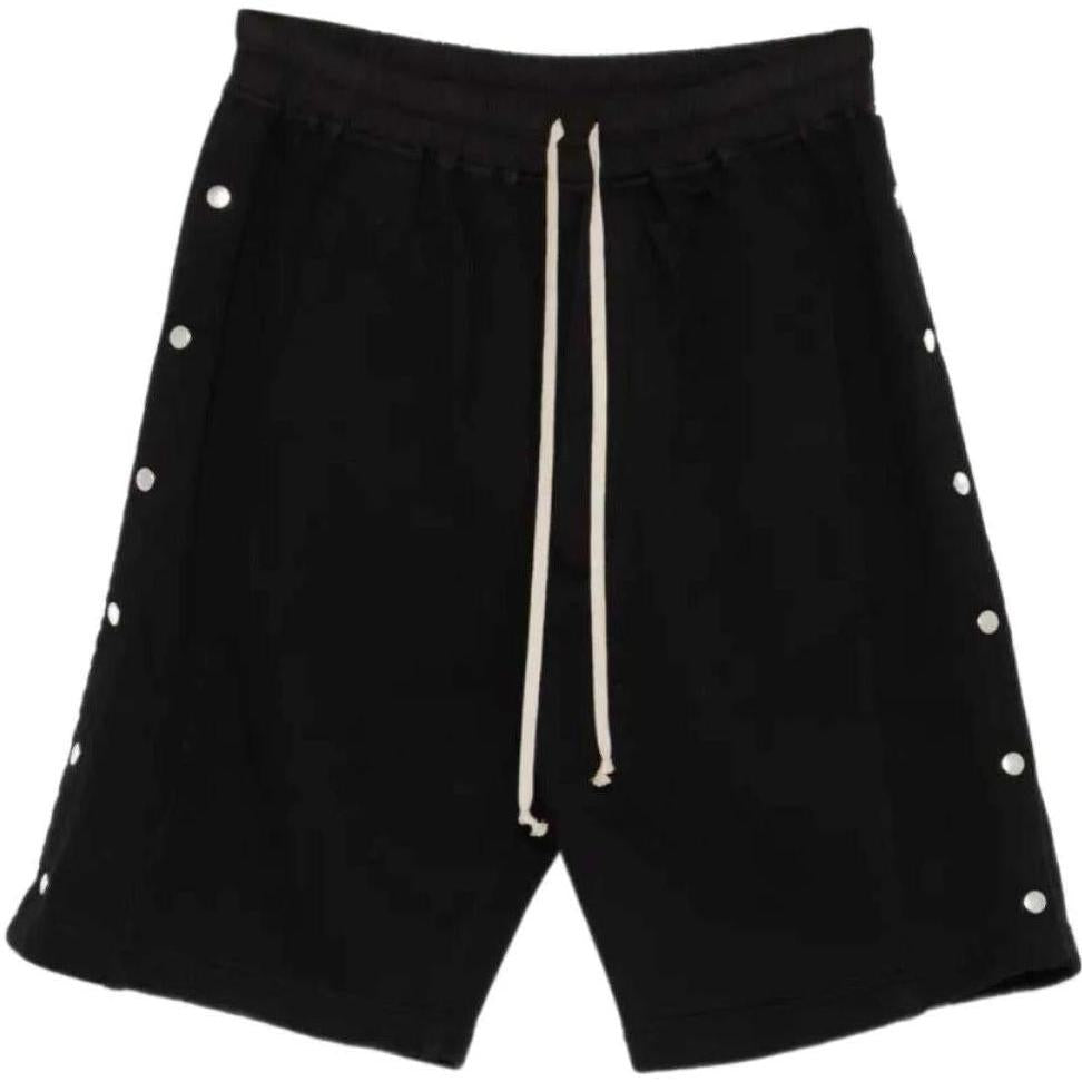 Rick Owens DRKSHDW Wide Pusher Shorts Black