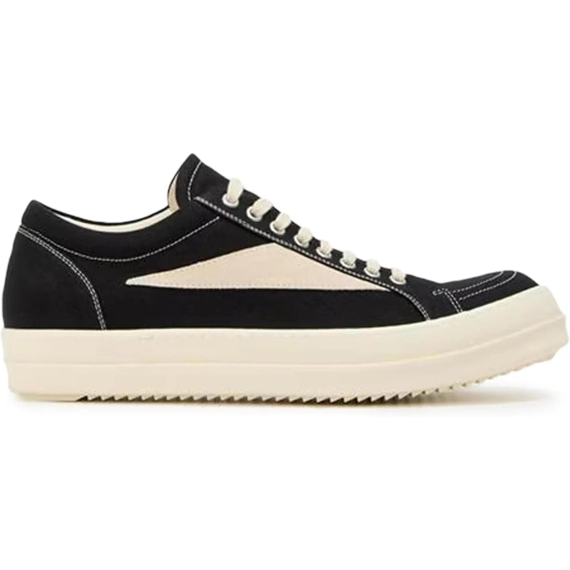 Rick Owens Drkshdw Vintage Canvas Low Black Milk