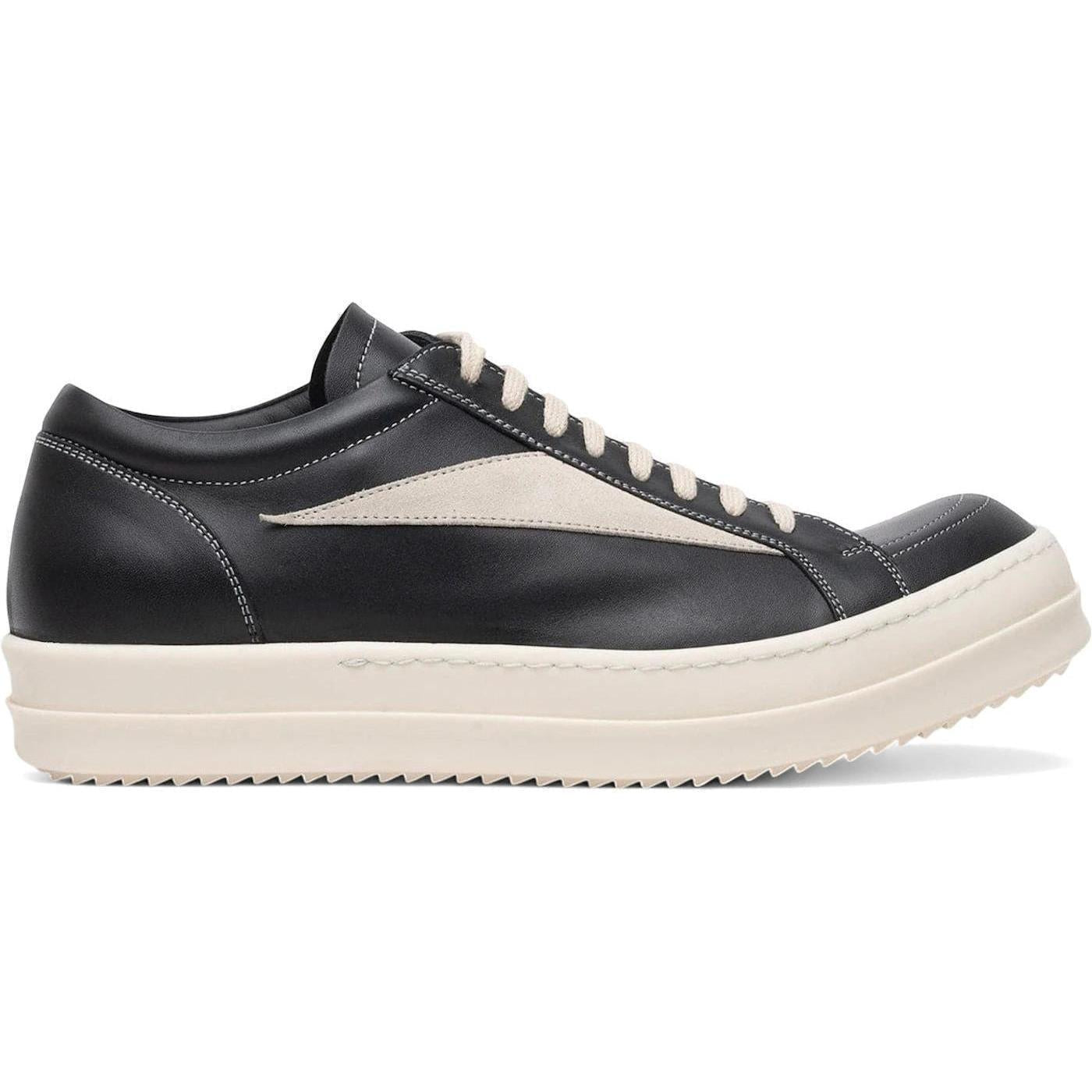 Rick Owens Mainline Vintage Leather Low Black