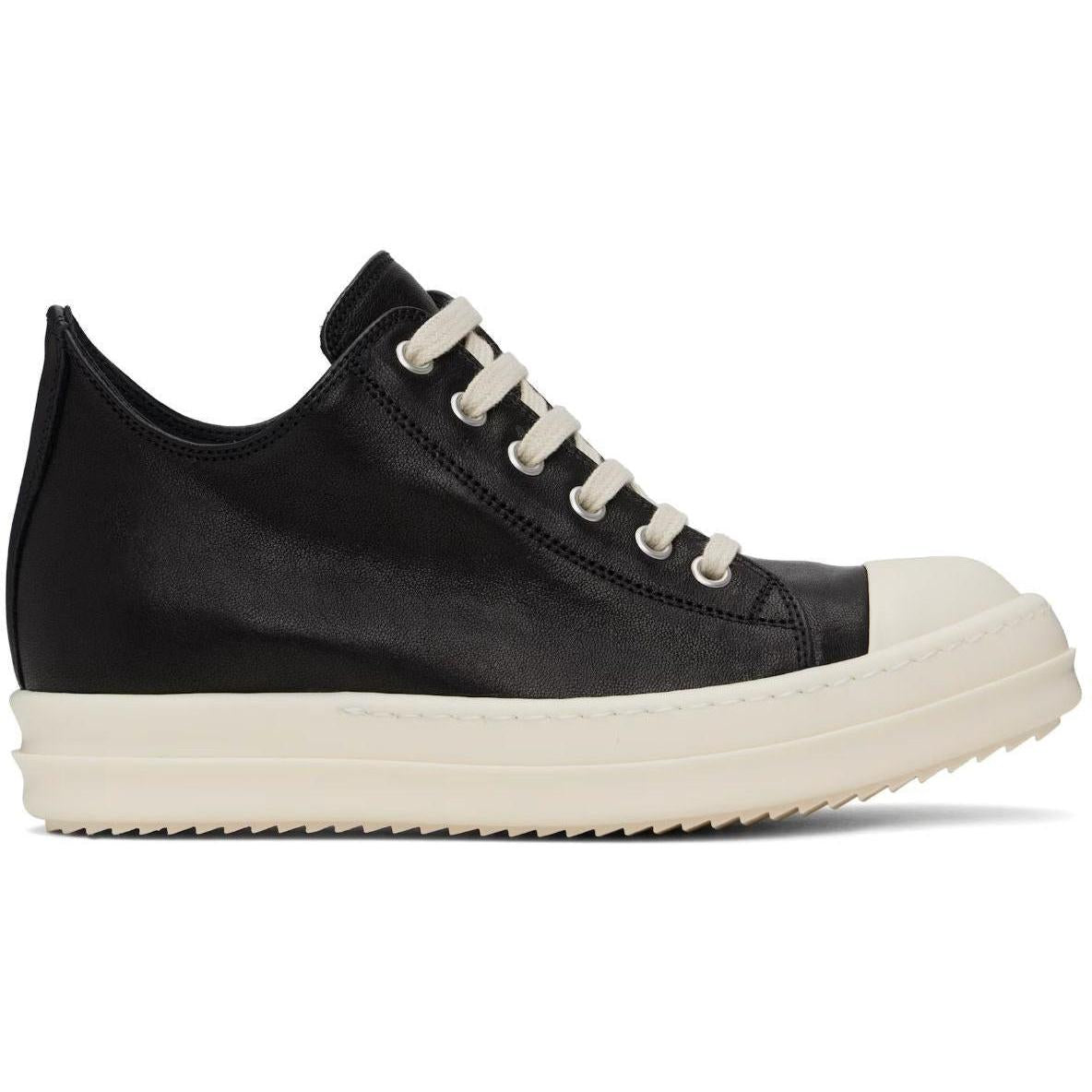 Rick Owens Ramone Low Leather Black