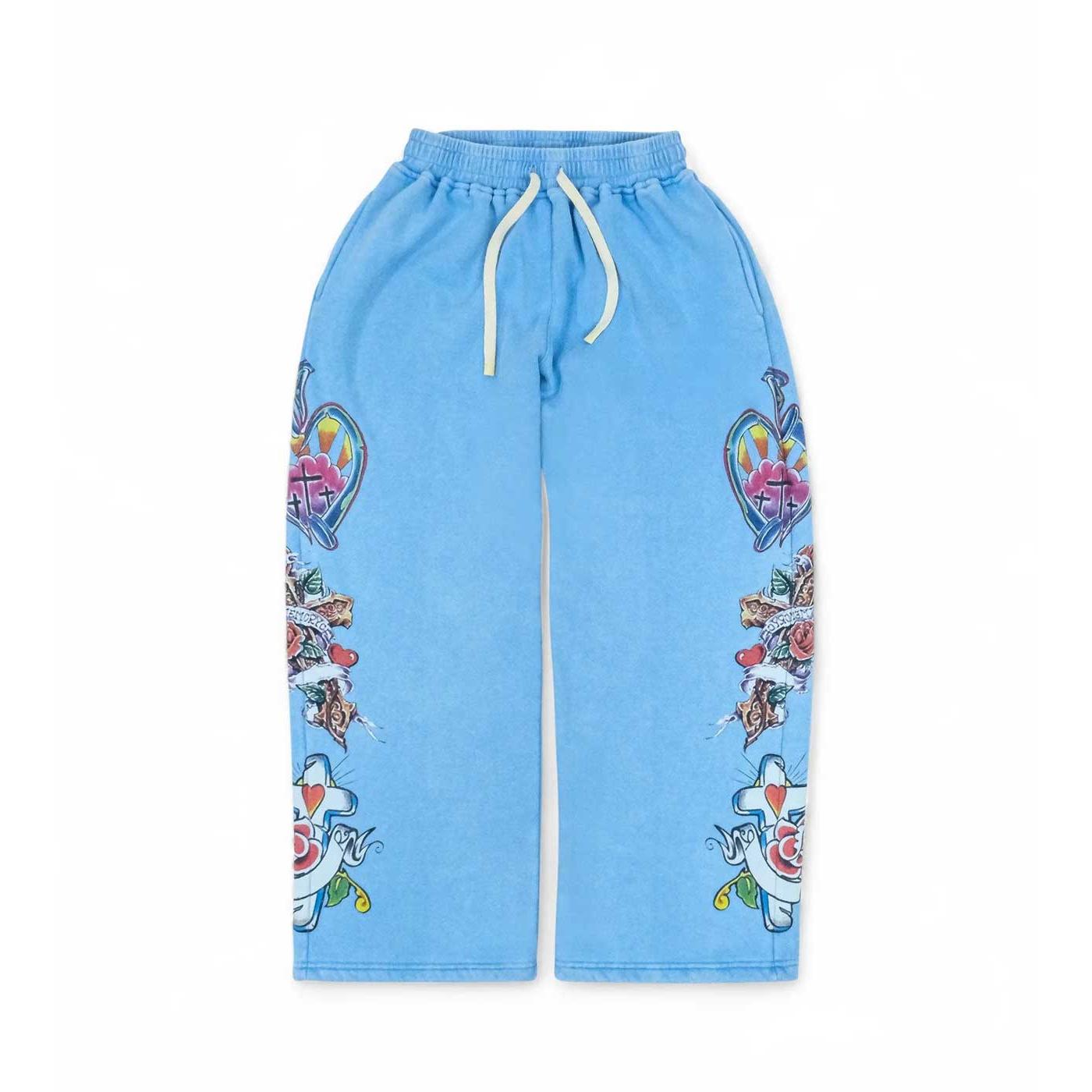 Righteous Risen King Sweatpants Blue