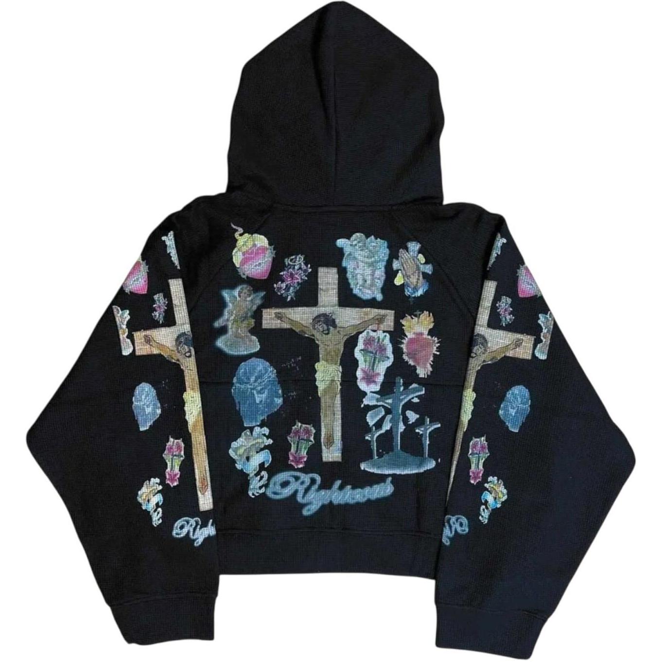 Righteous Ultimate Sacrifice Thermal Zip Up Hoodie Black