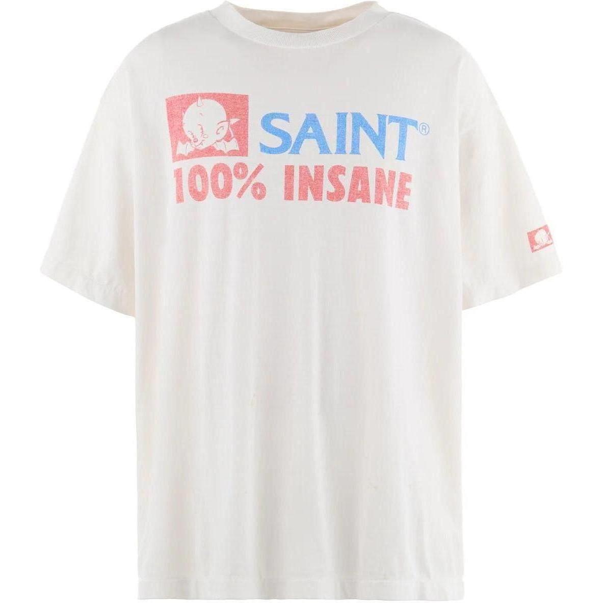 Saint Michael 100% Insane T-Shirt White