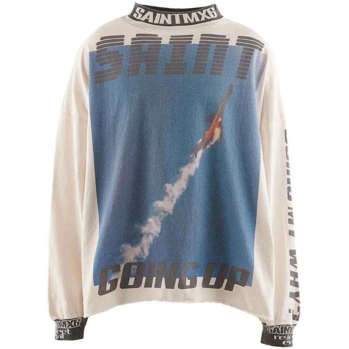 Saint Michael Going Up Rocket L/S T-Shirt