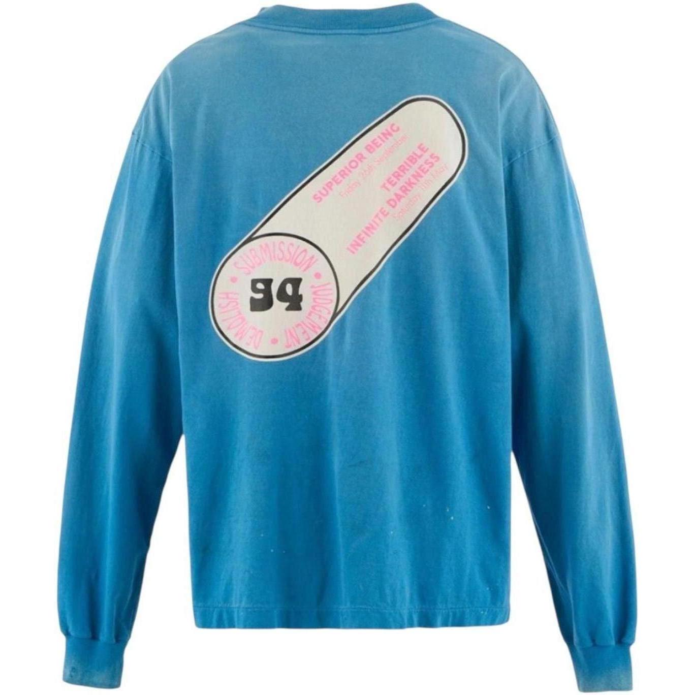 Saint Michael Immaculate Long Sleeve Shirt Blue