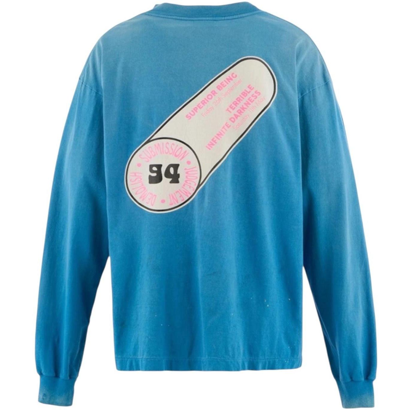 Saint Michael Immaculate Long Sleeve Shirt Blue