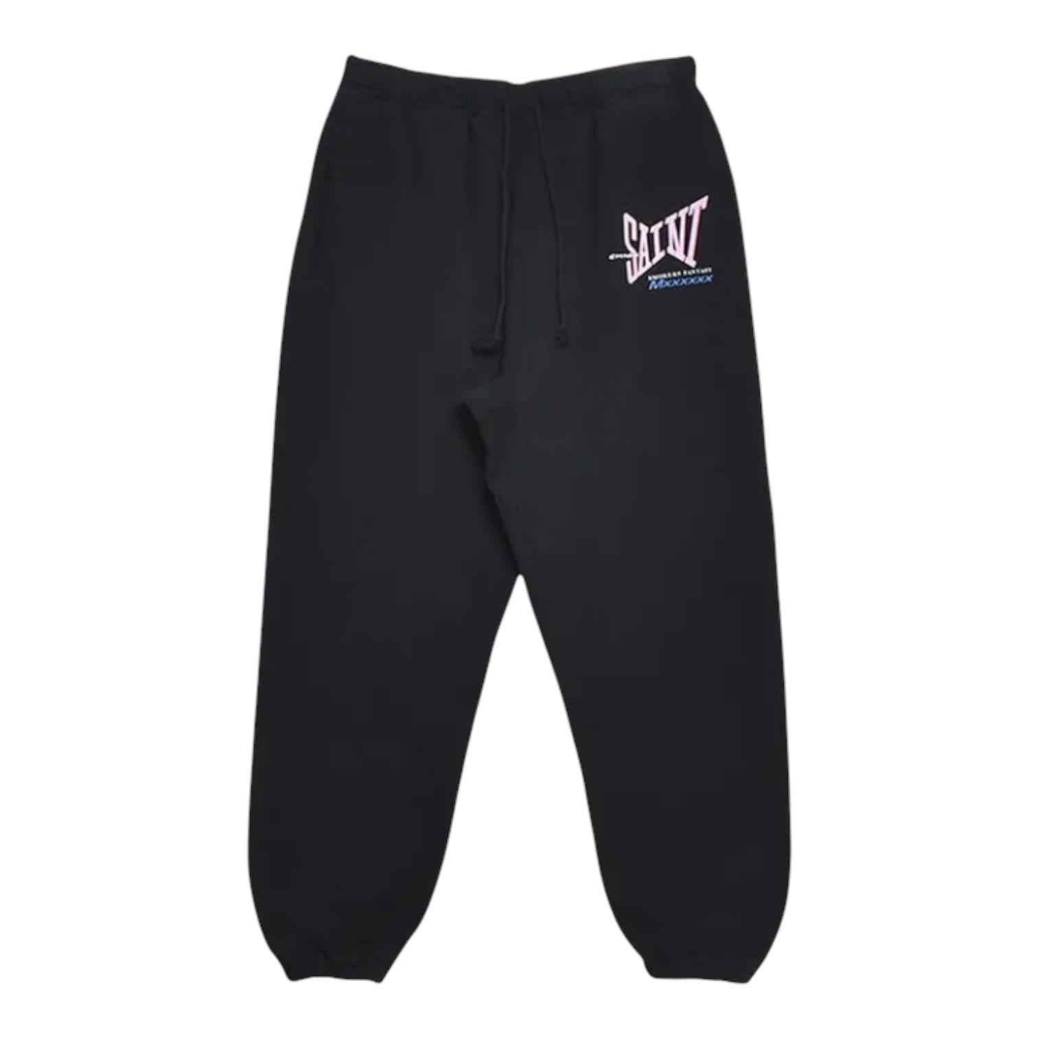 Saint Michael Ribbon Saint Sweatpants Black