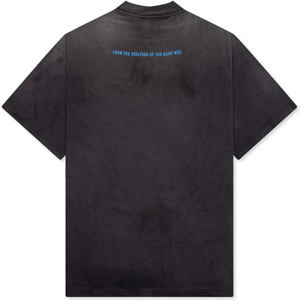 Saint Michael Saint M6 x The Matrix Green Logo T-Shirt Black