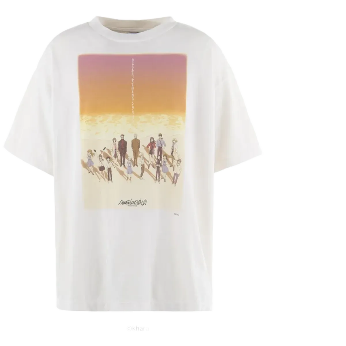 Saint Michael X Evangelion T-shirt White