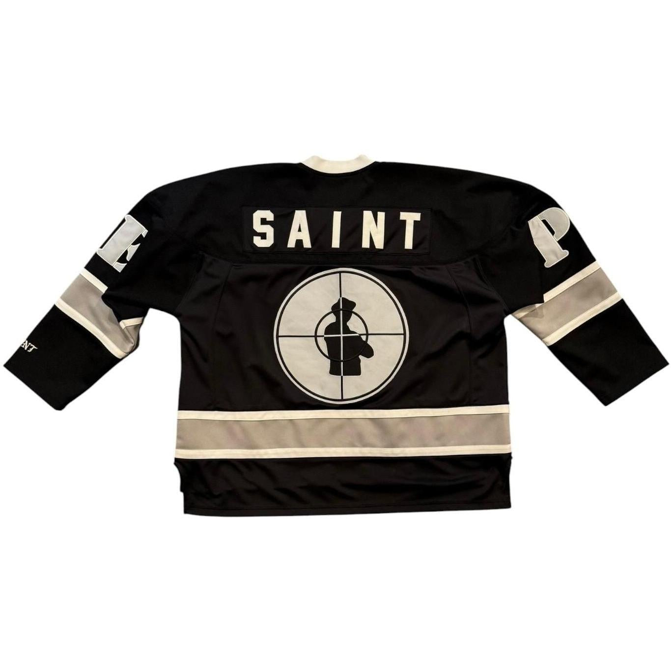 Saint Michael x Public Enemy Hockey Jersey Black - Gently Used