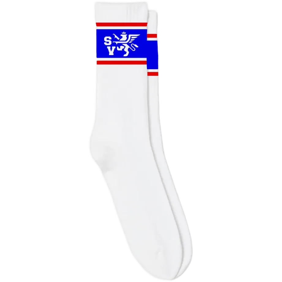 Saint Vanity Griffin Socks 2.0 Blue/Red Stripe