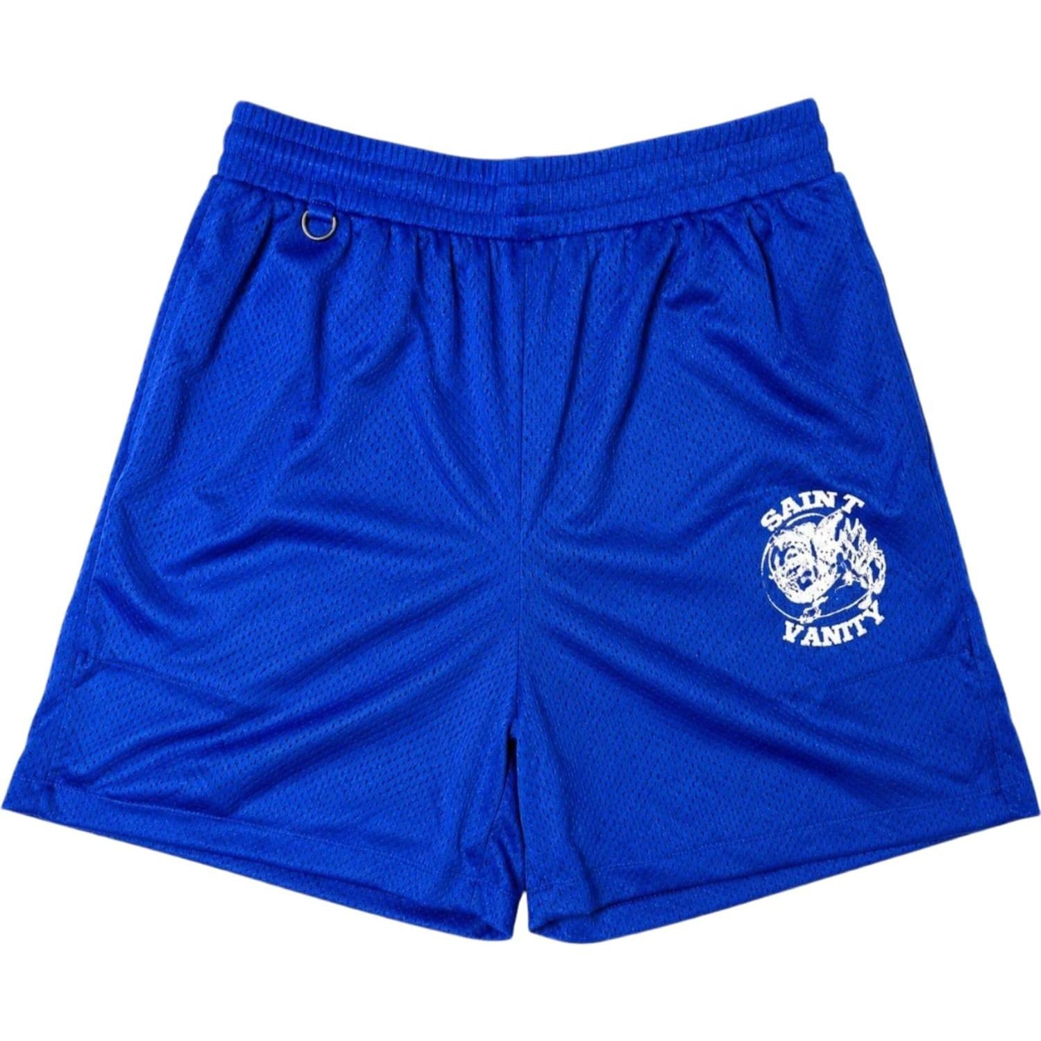Saint Vanity Mesh Shorts Blue