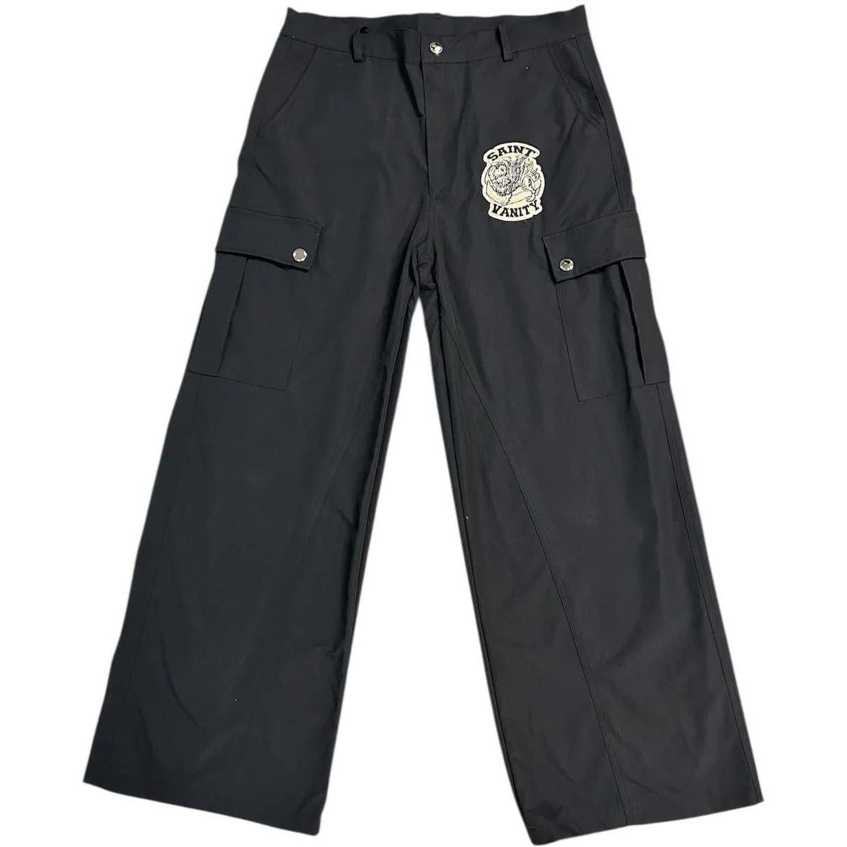 Saint Vanity Nylon Cargo Pants Black
