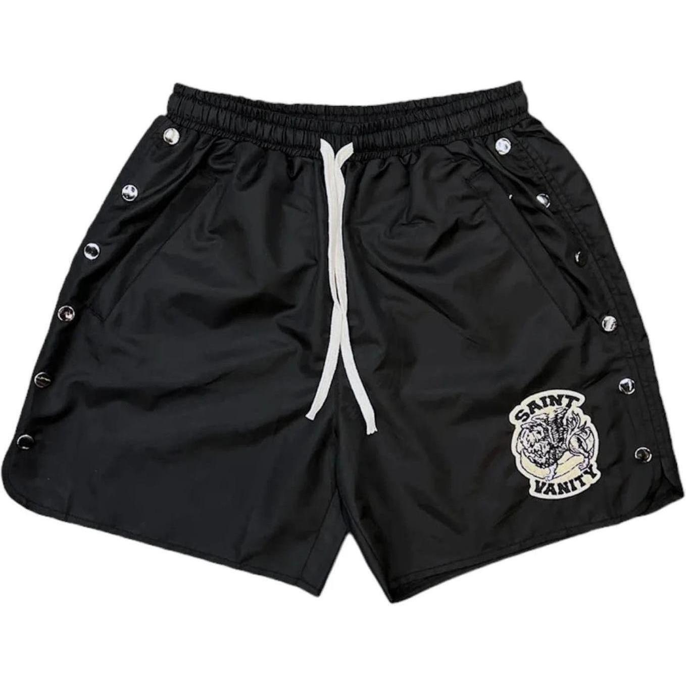 Saint Vanity Nylon Shorts Black