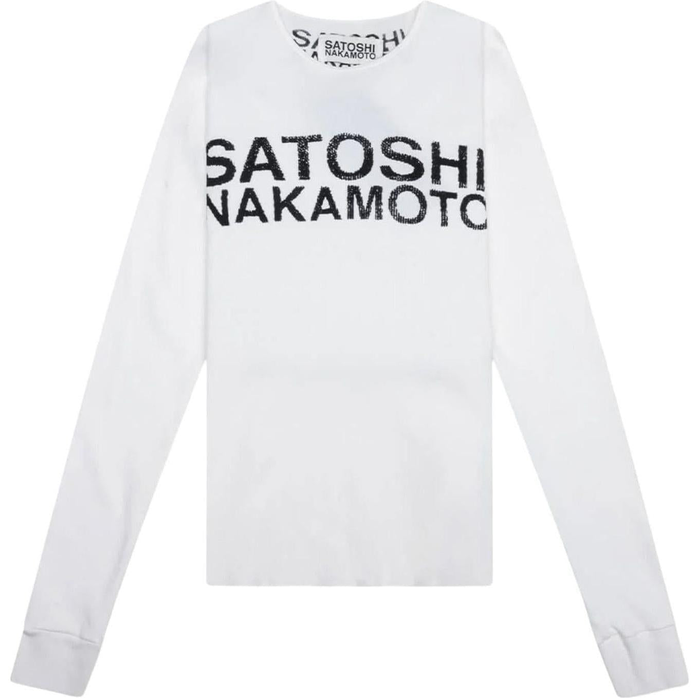 Satoshi Nakamoto Classic Logo Thermal White
