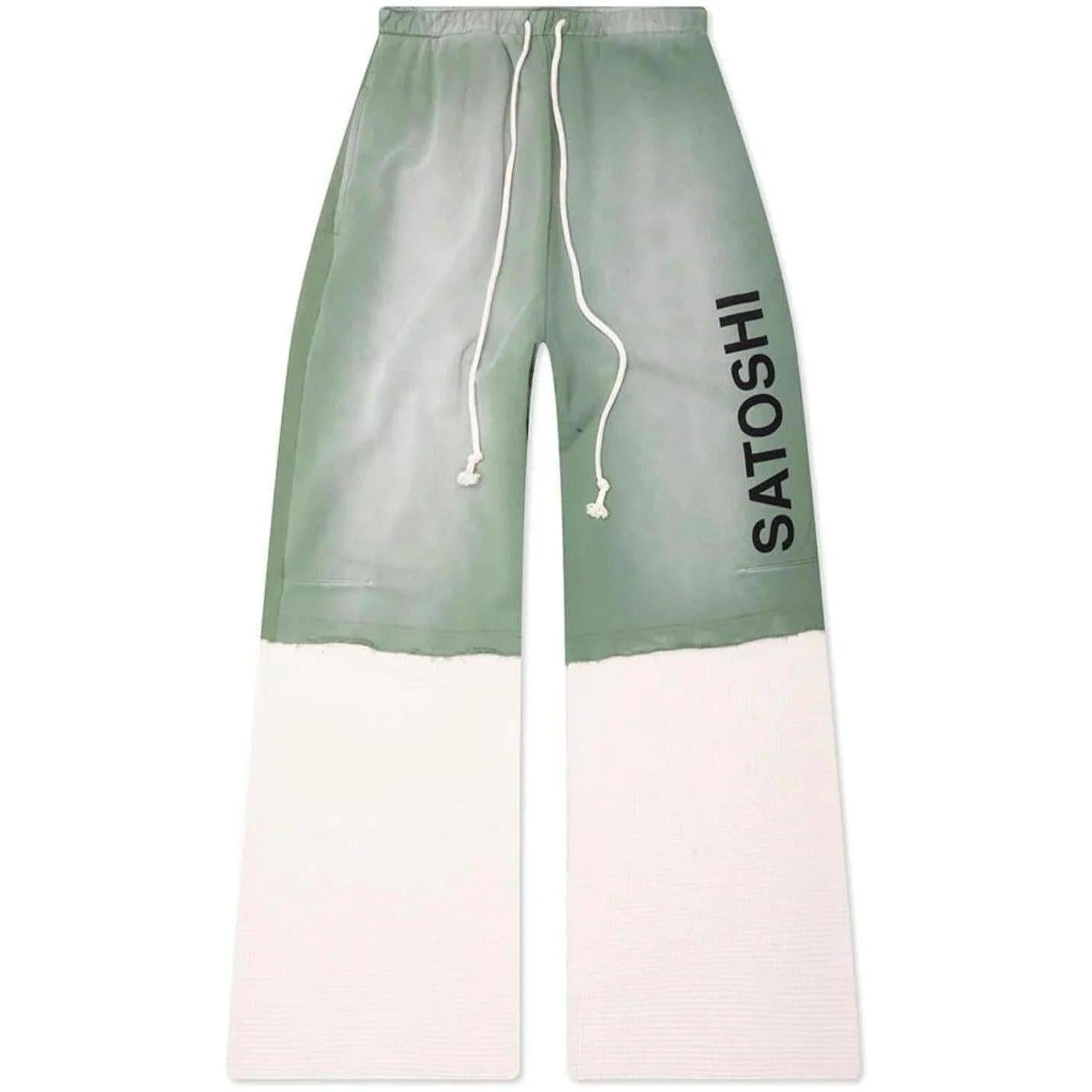 Satoshi Nakamoto Double Layer Sweatpants Olive