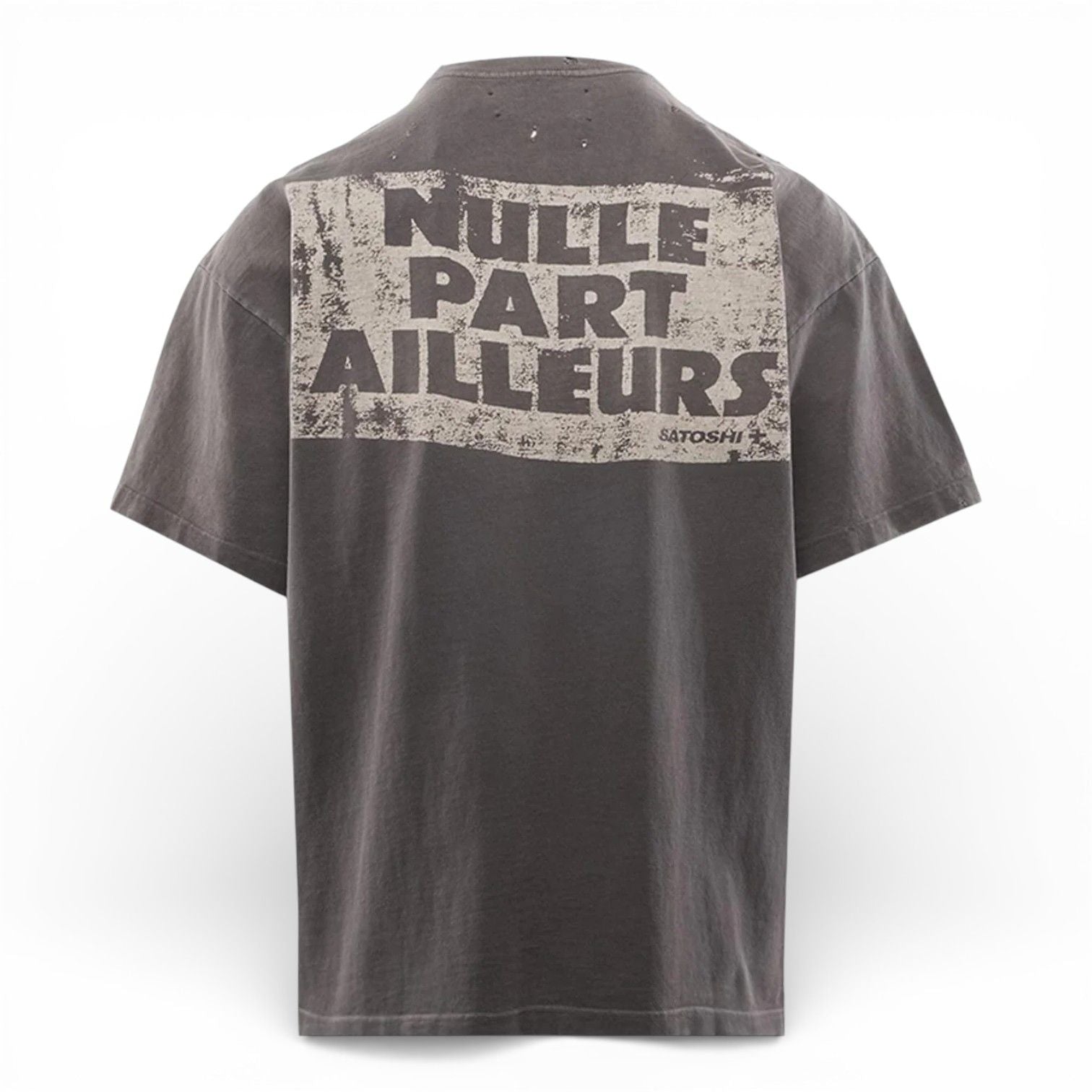 Satoshi Nakamoto Everywhere and Nowhere Tee Washed Black