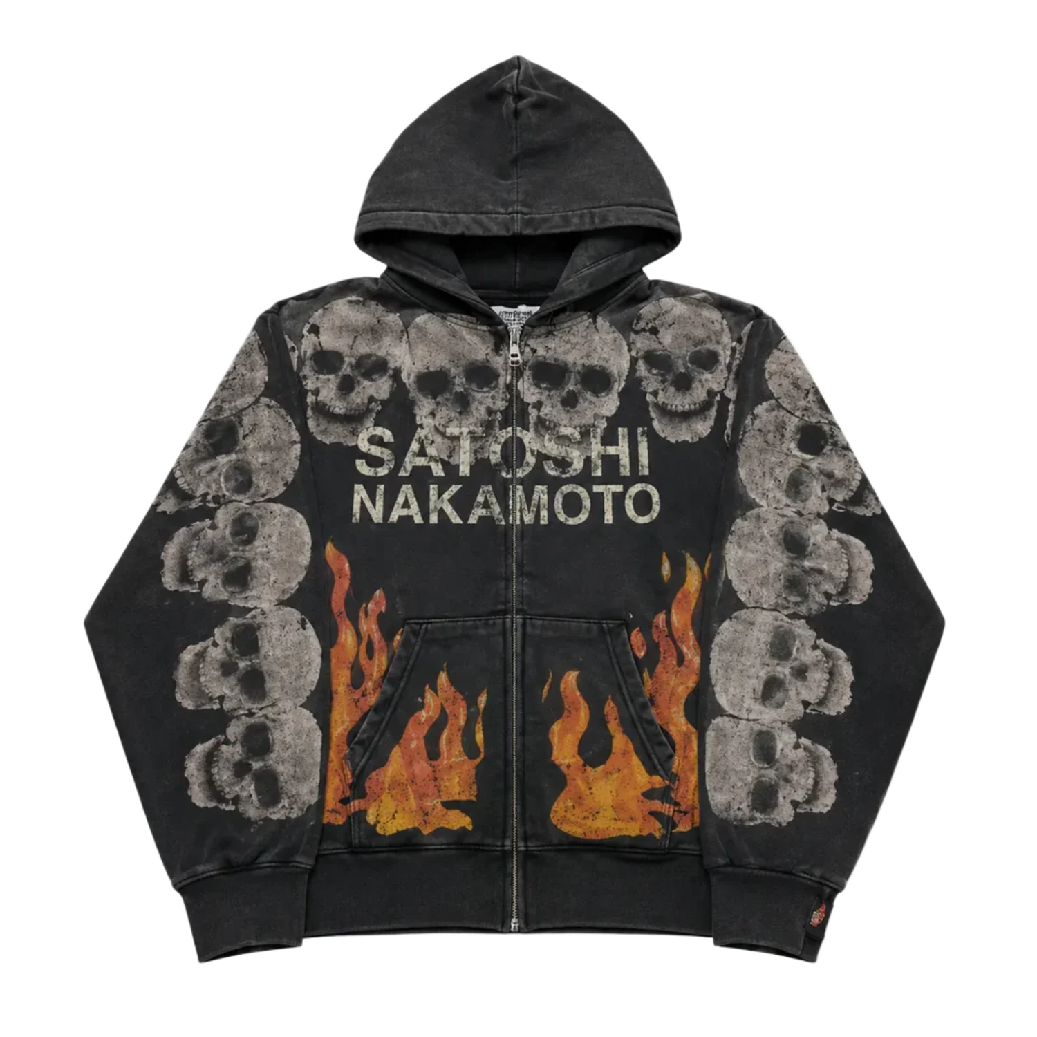 Satoshi Nakamoto Lost Boys Zip Up Hoodie Black